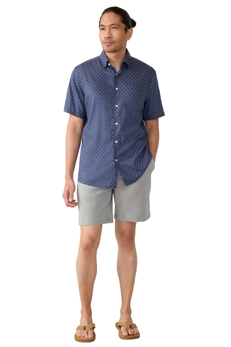 Movement Monterrey Short Sleeve Button-Up Shirt, Alternate, color, NAVY DUSK DIAMOND