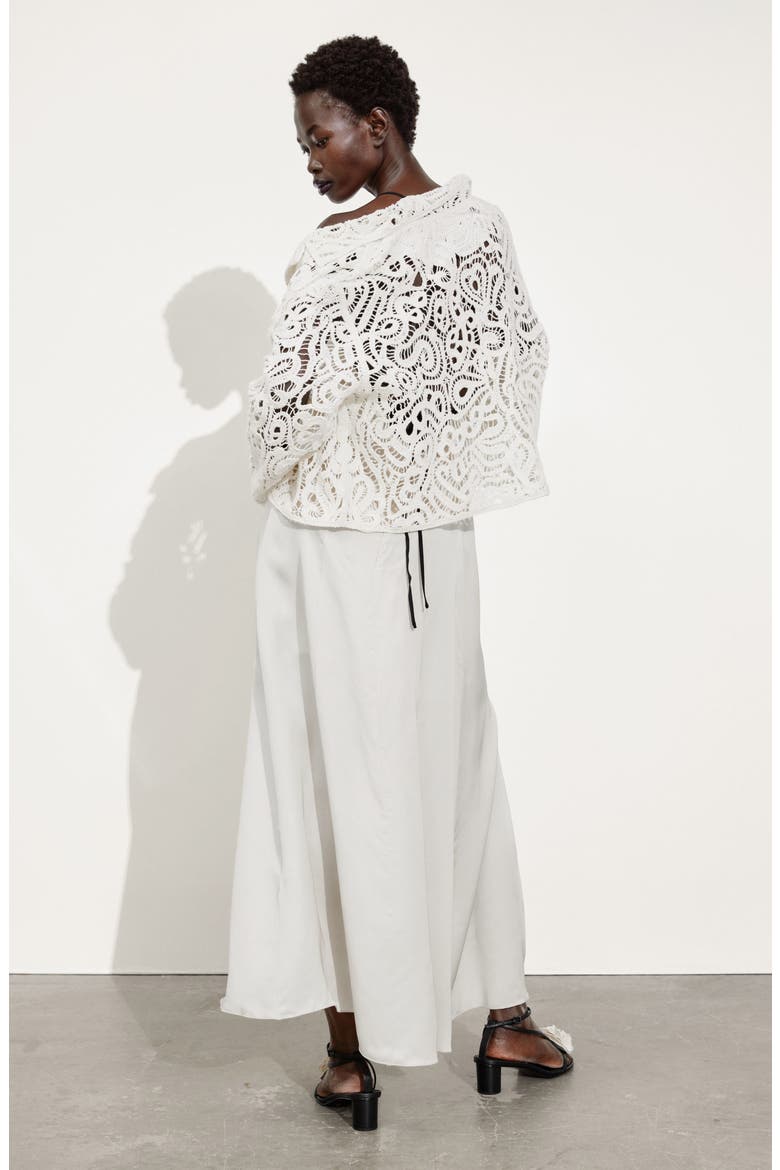 Lourdess Cotton Lace Jacket, Alternate, color, WHITE DUSTY LIGHT