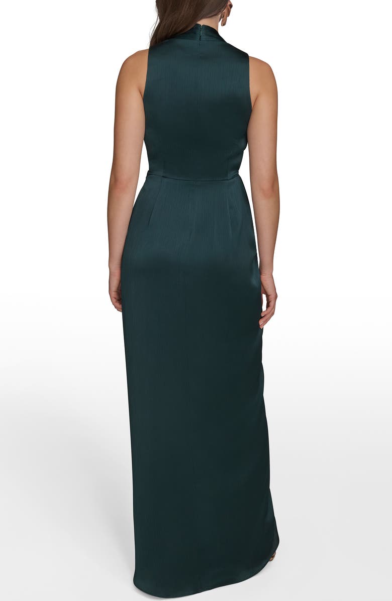 Donna Karan New York Sleeveless Faux Wrap Dress, Alternate, color, Hudson