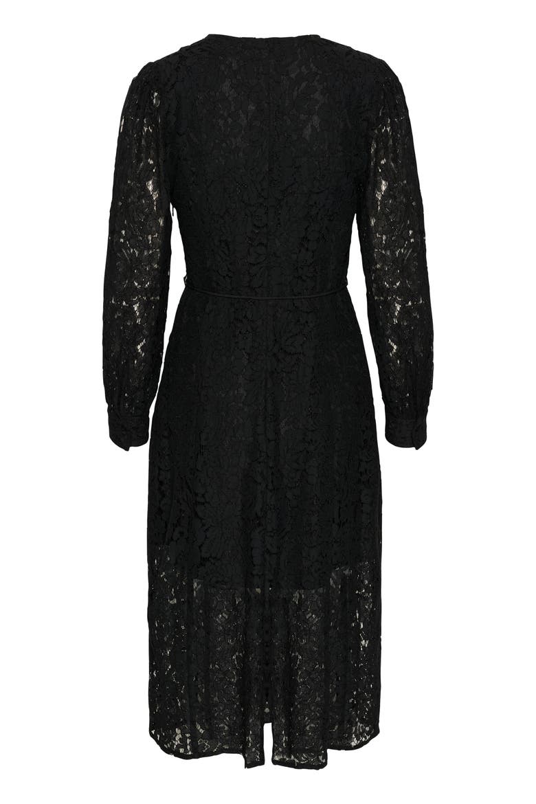SLHanni V-neck Long Sleeves Lace Dress, Alternate, color, Black