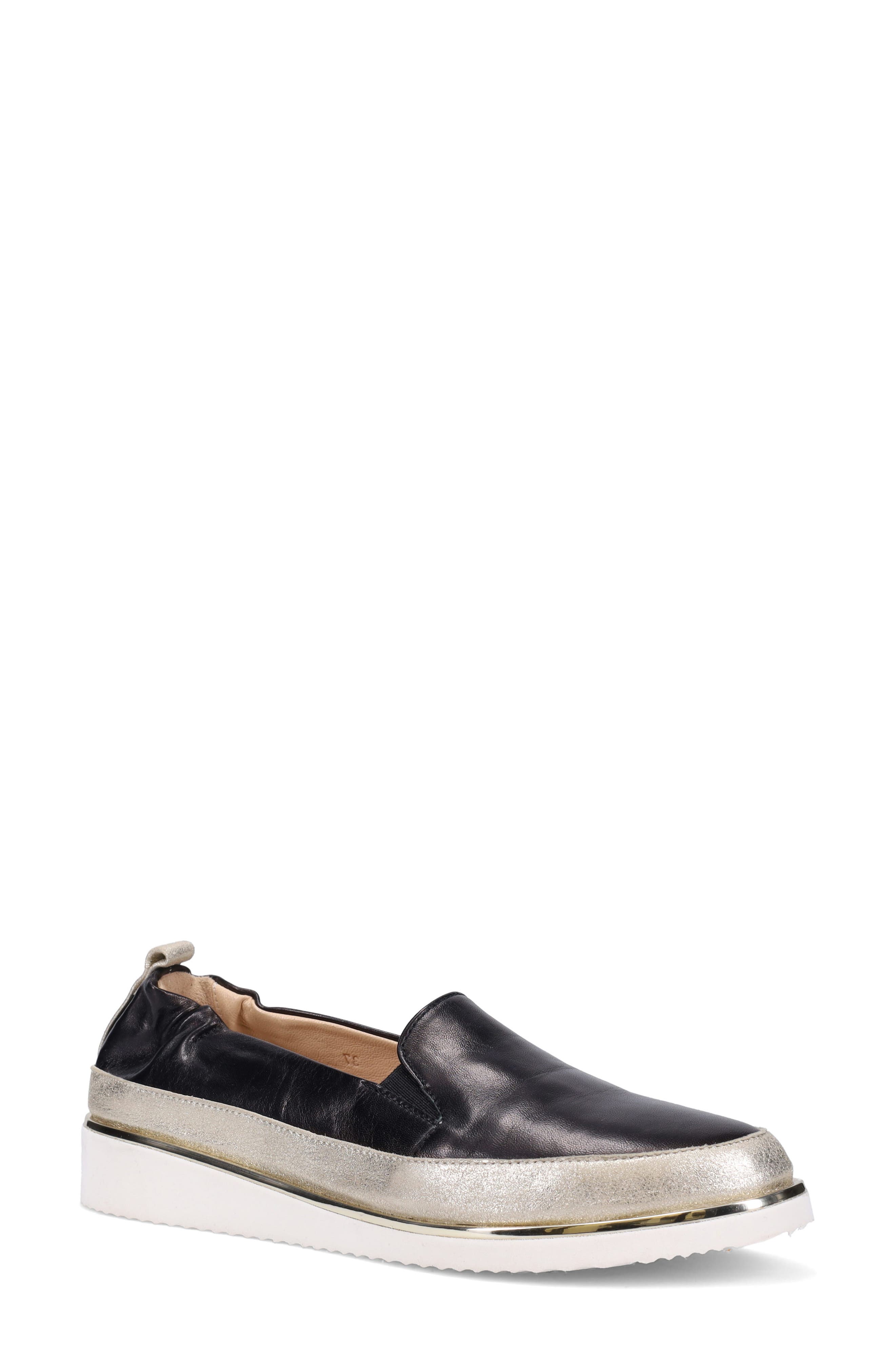 Ron White Nelleca Slip-On Sneaker, Main, color, Onyx/Plati