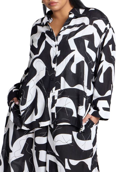 Printed Cover-Up Top