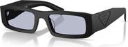 Prada 54mm Rectangular Sunglasses