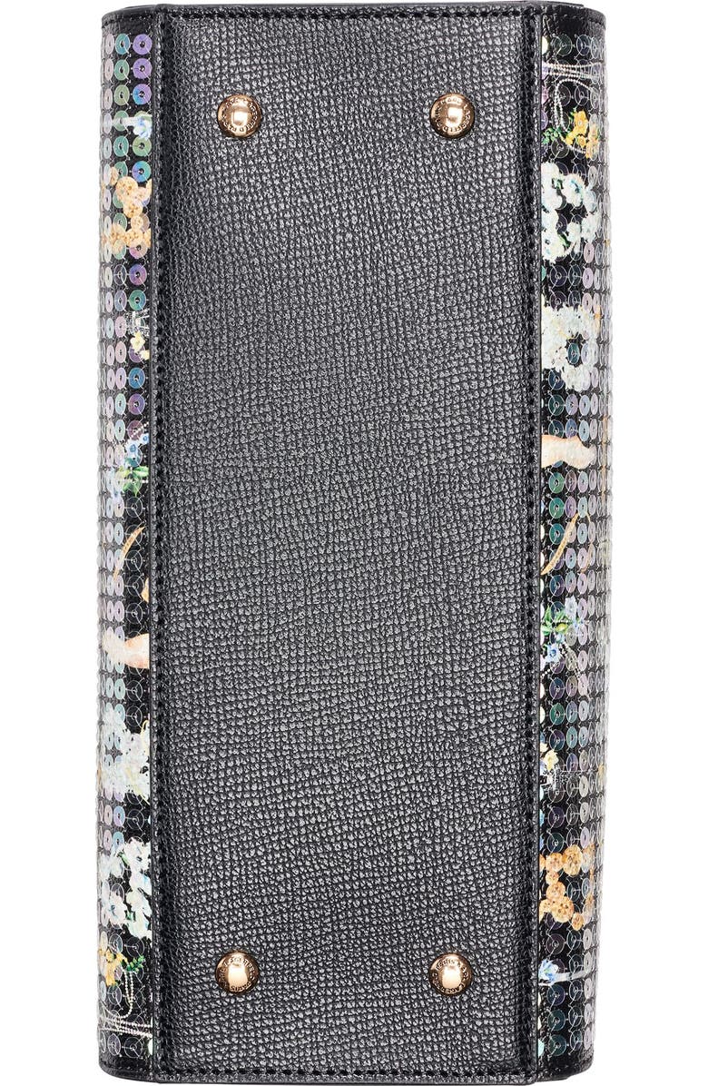 KARL LAGERFELD PARIS Maybelle Sequin KL Satchel, Alternate, color, Black Multi