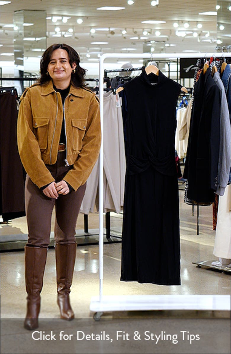 Riana Sleeveless Turtleneck Dress, sales video thumbnail