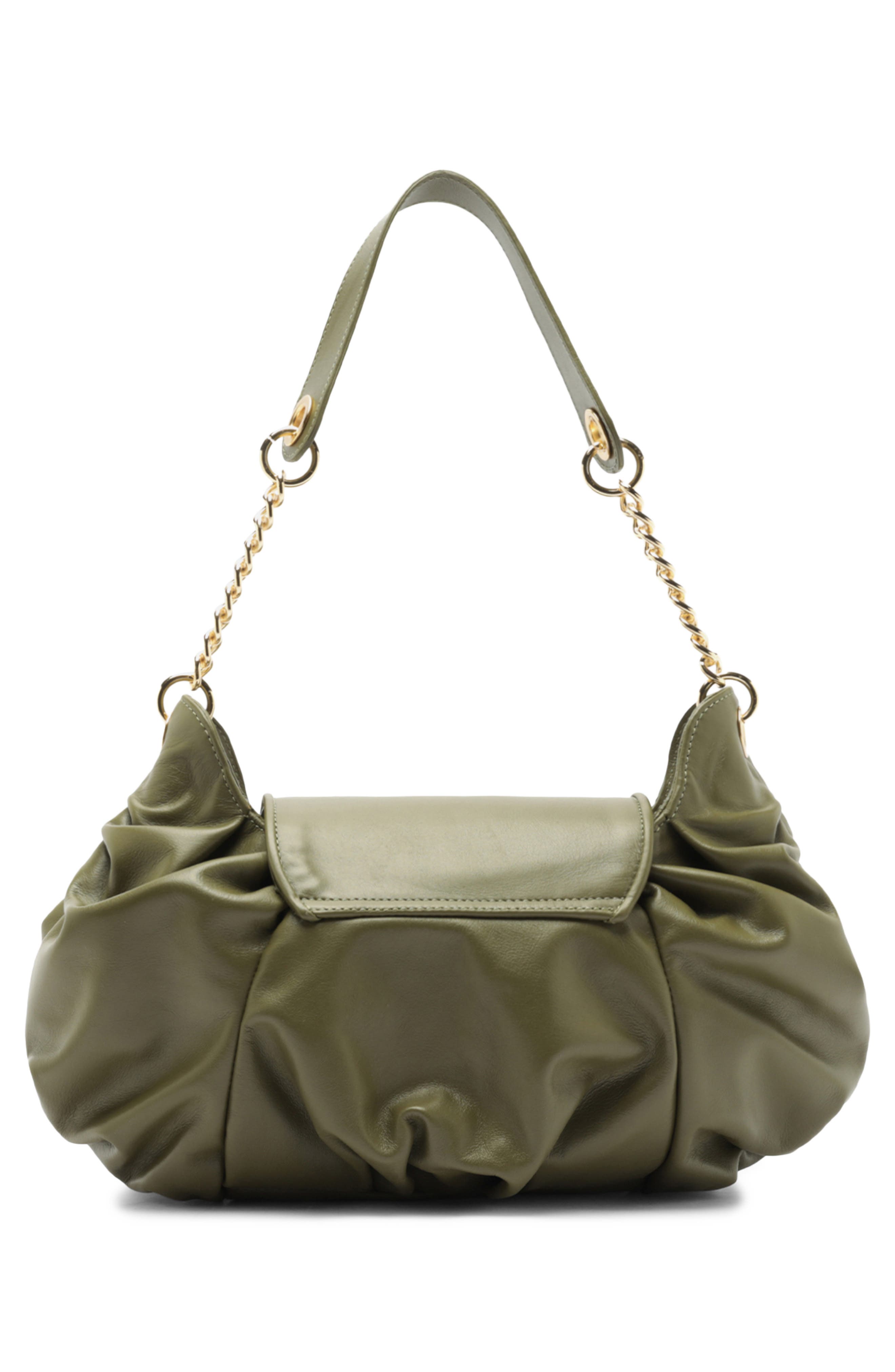 Molly Medium Leather Shoulder Bag, Alternate, color, GREEN