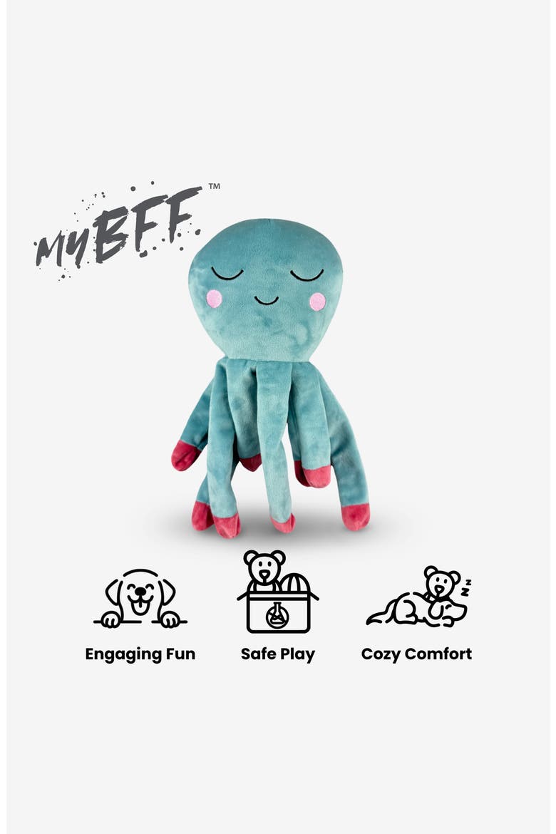 My BFF Plush Dog Toy, Alternate, color, Gus the Octopus