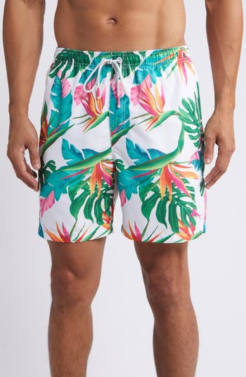 Tommy Bahama 6-Inch Rialto Tiki Tropics Swim Trunks - Cobalt Haze - FINAL SALE