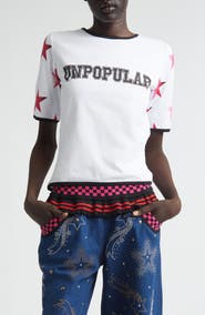 Chopova Lowena Unpopular Graphic Ringer T-Shirt