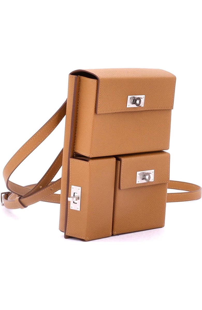 Pre-Owned Hermes Kelly Multi Pocket To Go Pouch Epsom, Alternate, color, Gold