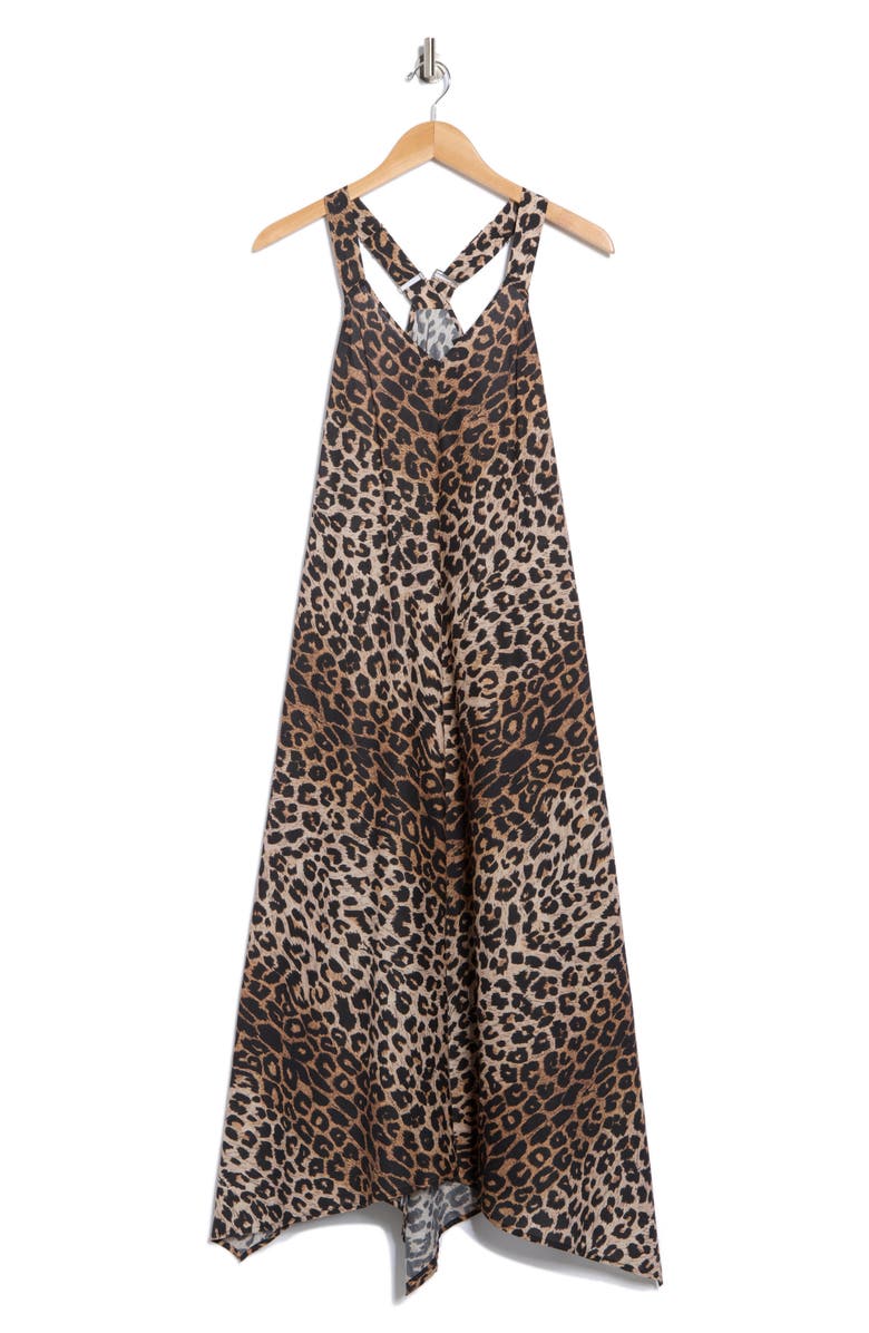 AllSaints Lil Cotton Racerback Dress, Alternate, color, Leppo Brown