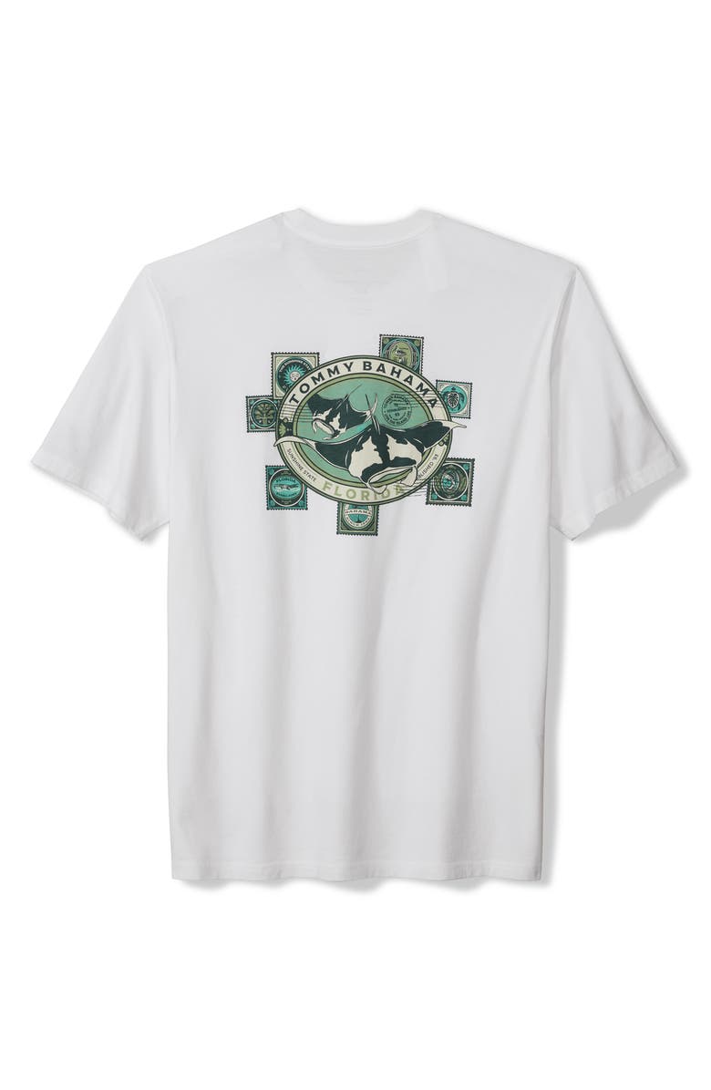 Tommy Bahama Down by the Ray Cotton Graphic T-Shirt, Alternate, color, White