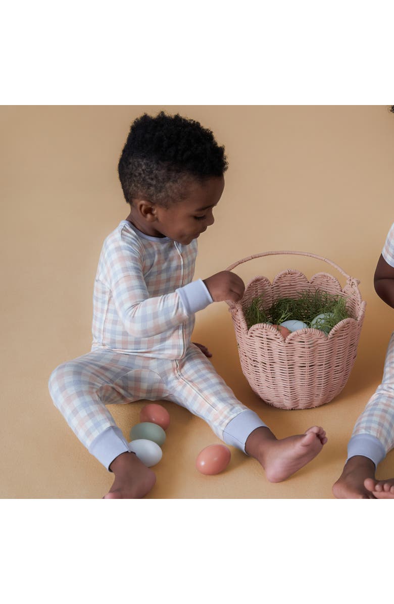 Modern Moments<sup>™</sup> by Gerber 2-Pack Unisex Tight Fitting Footless Pajamas, Alternate, color, Blue Plaid