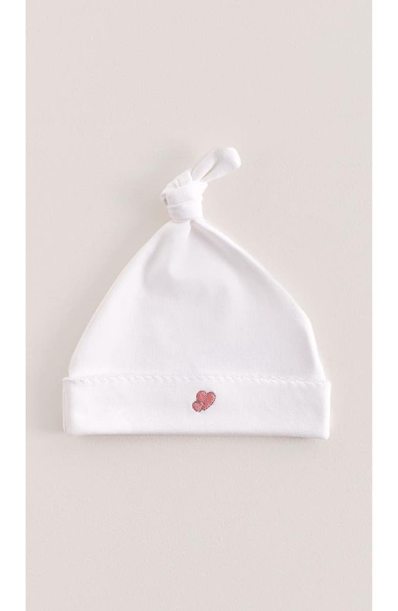 Babycottons Fall In Love Beanie for Infant, Main, color, White
