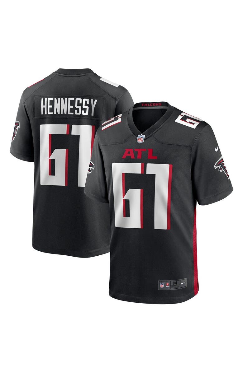 Nike Men's Nike Matt Hennessy Black Atlanta Falcons Player Game Jersey, Main, color, 