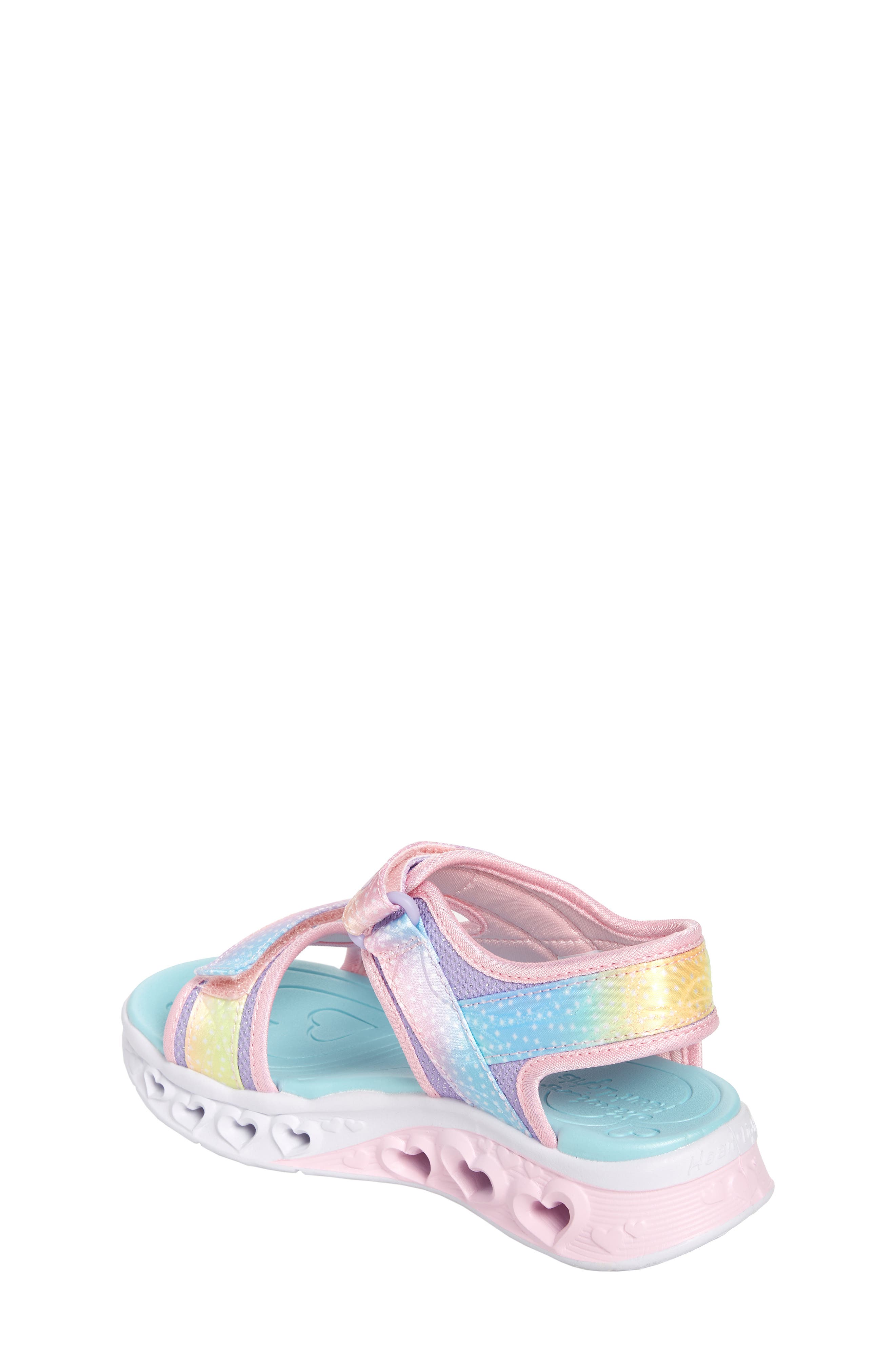 SKECHERS Flutter Hearts Light-Up Sandal, Alternate, color, 