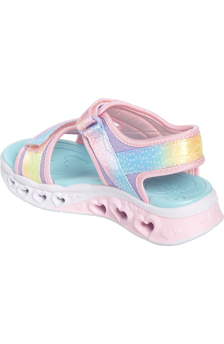 SKECHERS Flutter Hearts Light-Up Sandal, Alternate, color,