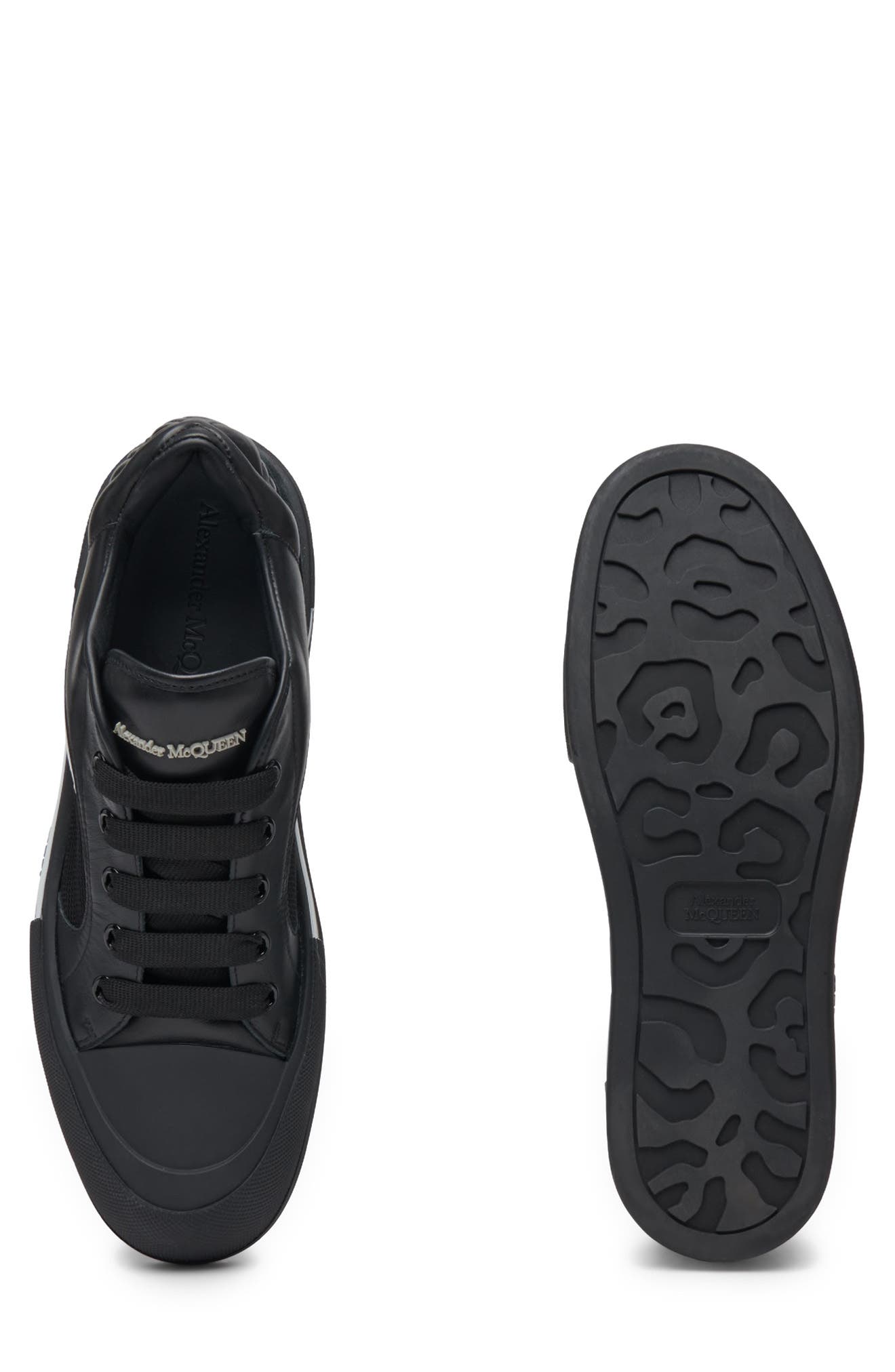 McQueen Skate Deck Plimsoll Low Top Sneaker, Alternate, color, 