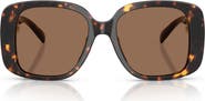 Tory Burch 53mm Gradient Square Sunglasses