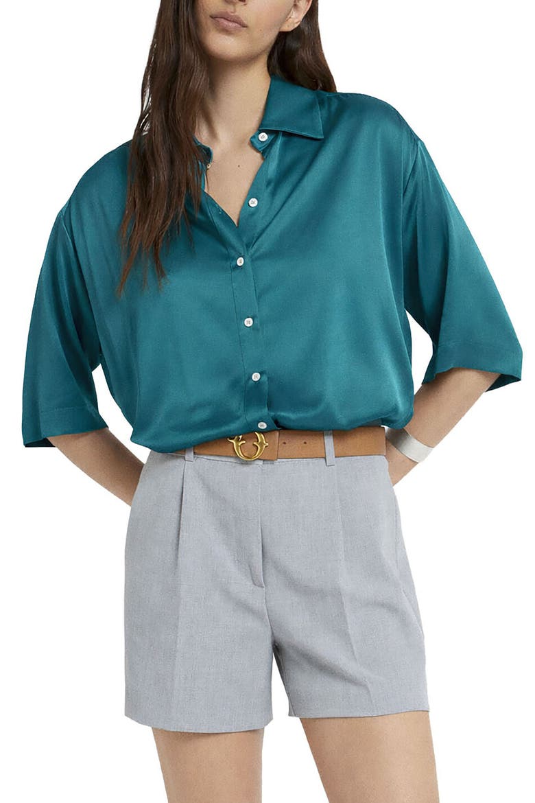 Viscose Shirt, Alternate, color, Blue