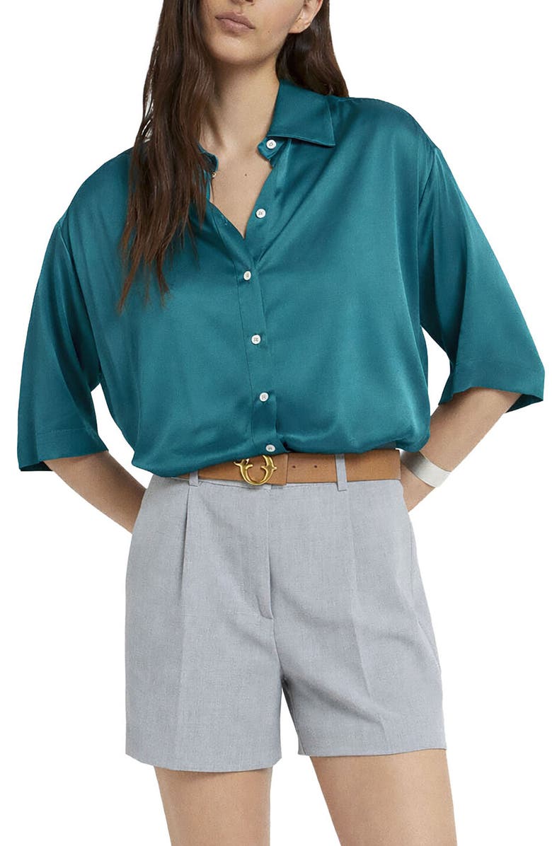 ottod'Ame Viscose Shirt, Alternate, color, Blue