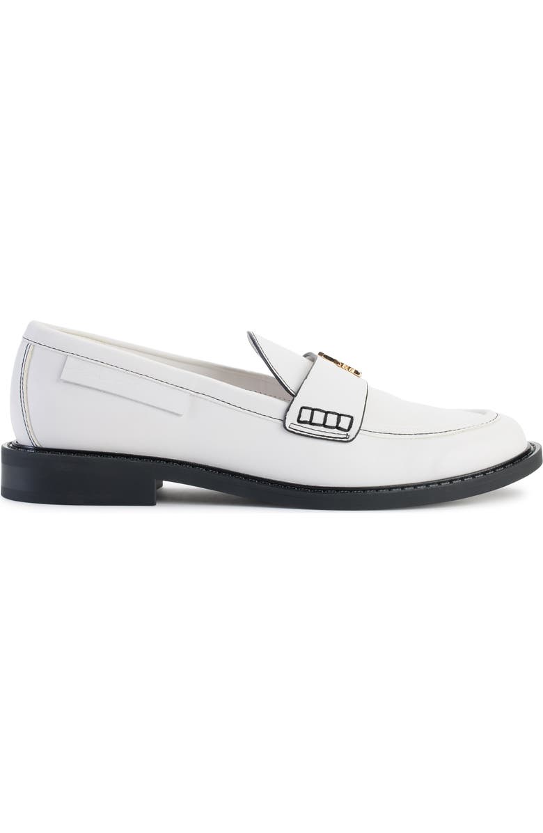 KARL LAGERFELD PARIS Riya Cat Loafer, Alternate, color, Bright White