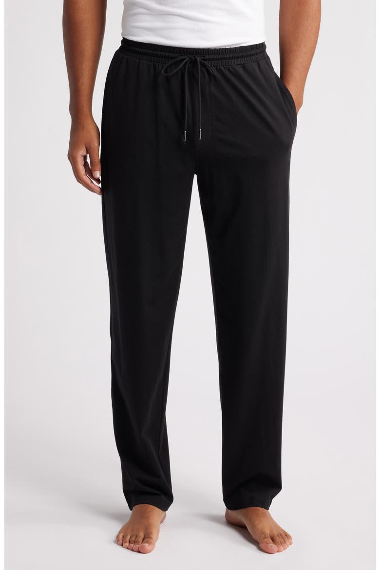 Cotton & Tencel® Modal Lounge Pants, Main, color, BLACK