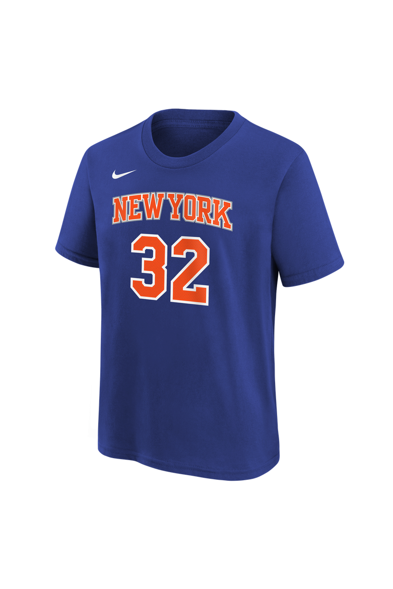 Youth Nike Karl-Anthony Towns Blue New York Knicks Icon Name & Number T-Shirt, Alternate, color, Blue