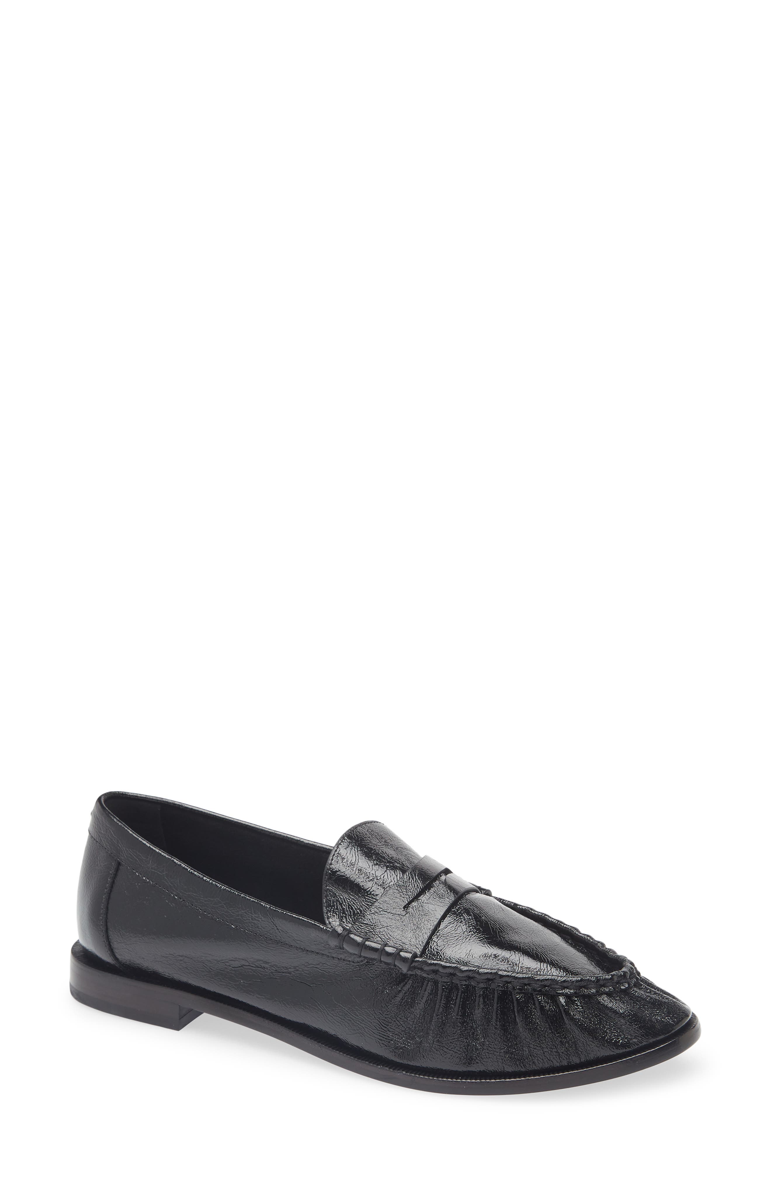 rag & bone Lexi Penny Loafer, Main, color, Black