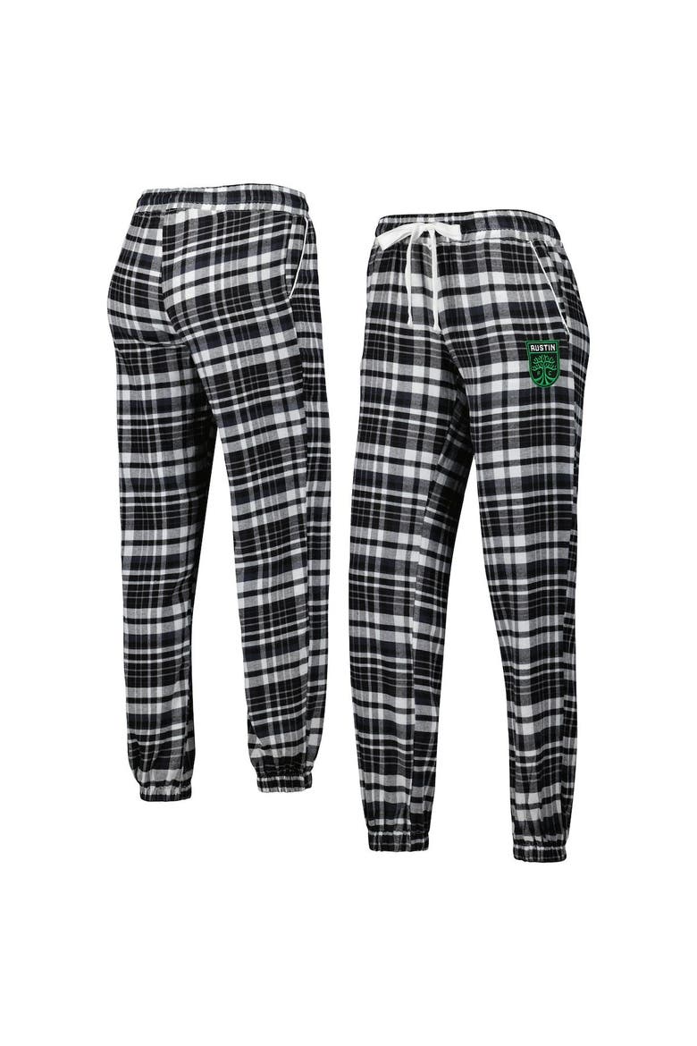 Women's Concepts Sport Black Austin FC Mainstay Flannel Sleep Pants, Main, color, Black