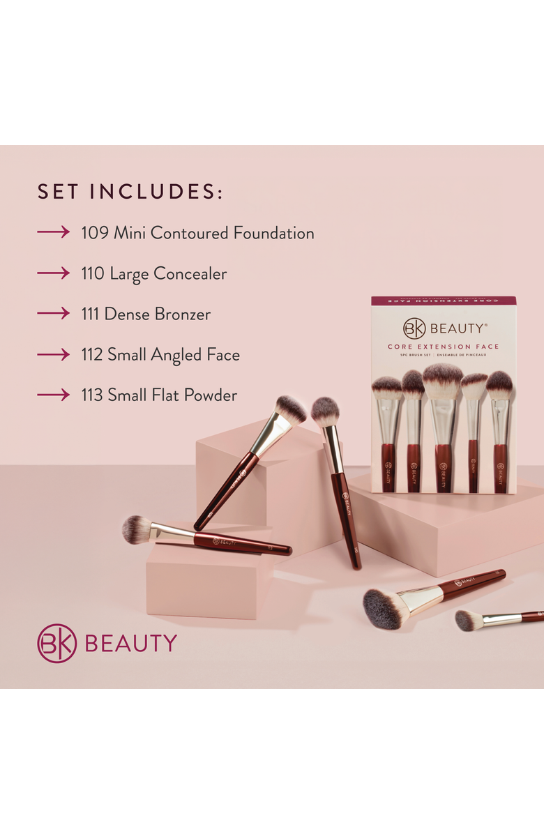 BK Beauty Core Line Extension Face Brush Set, Alternate, color, Burgundy