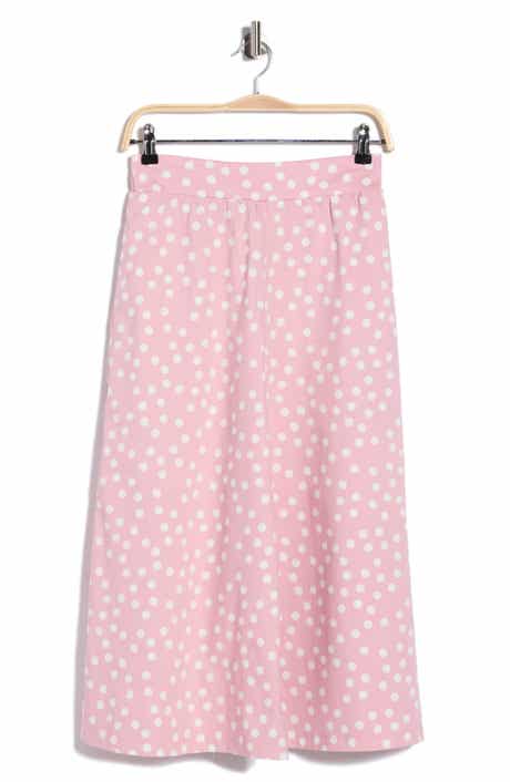 Polka Dot Wide Leg Capri Pants