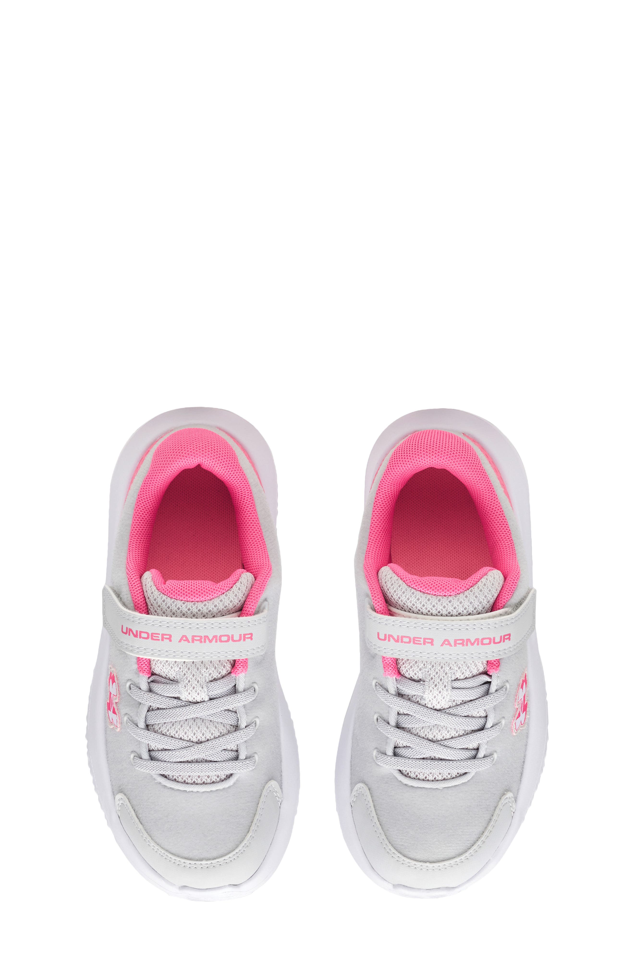 Under Armour Kids' Surge 4 Patches Running Shoe, Alternate, color, Halo Gray