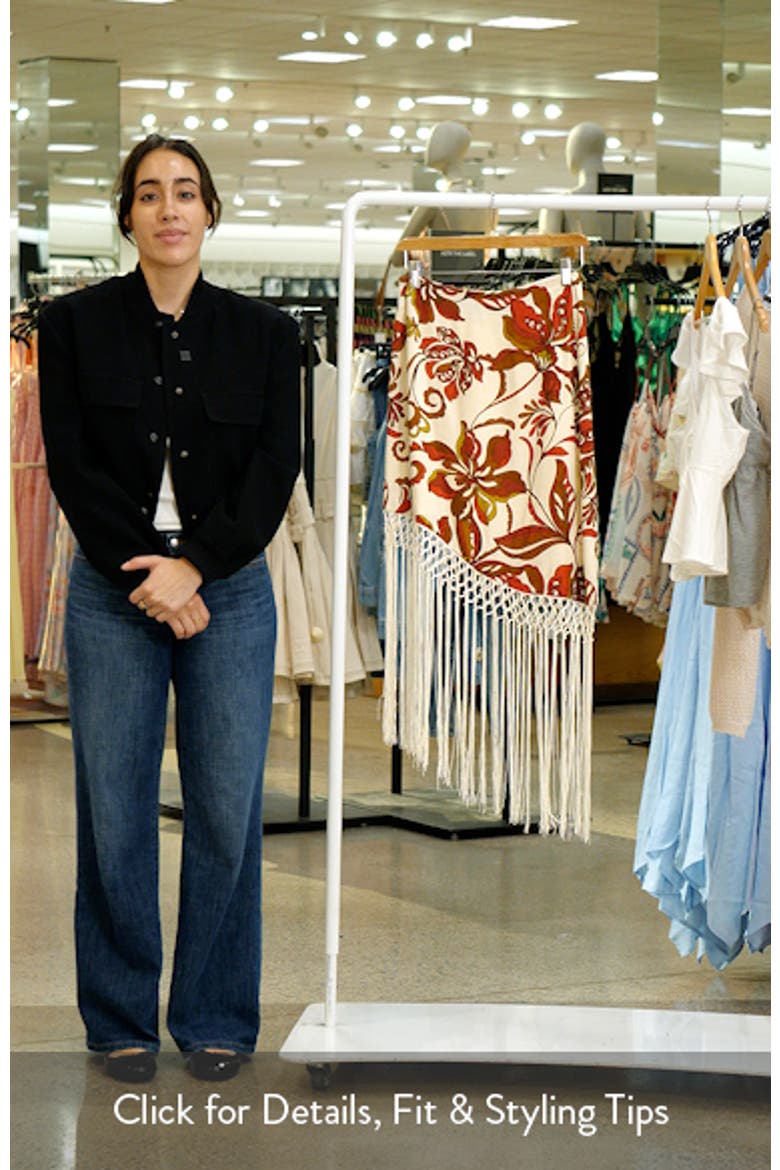 Shelby Print Fringe Skirt video