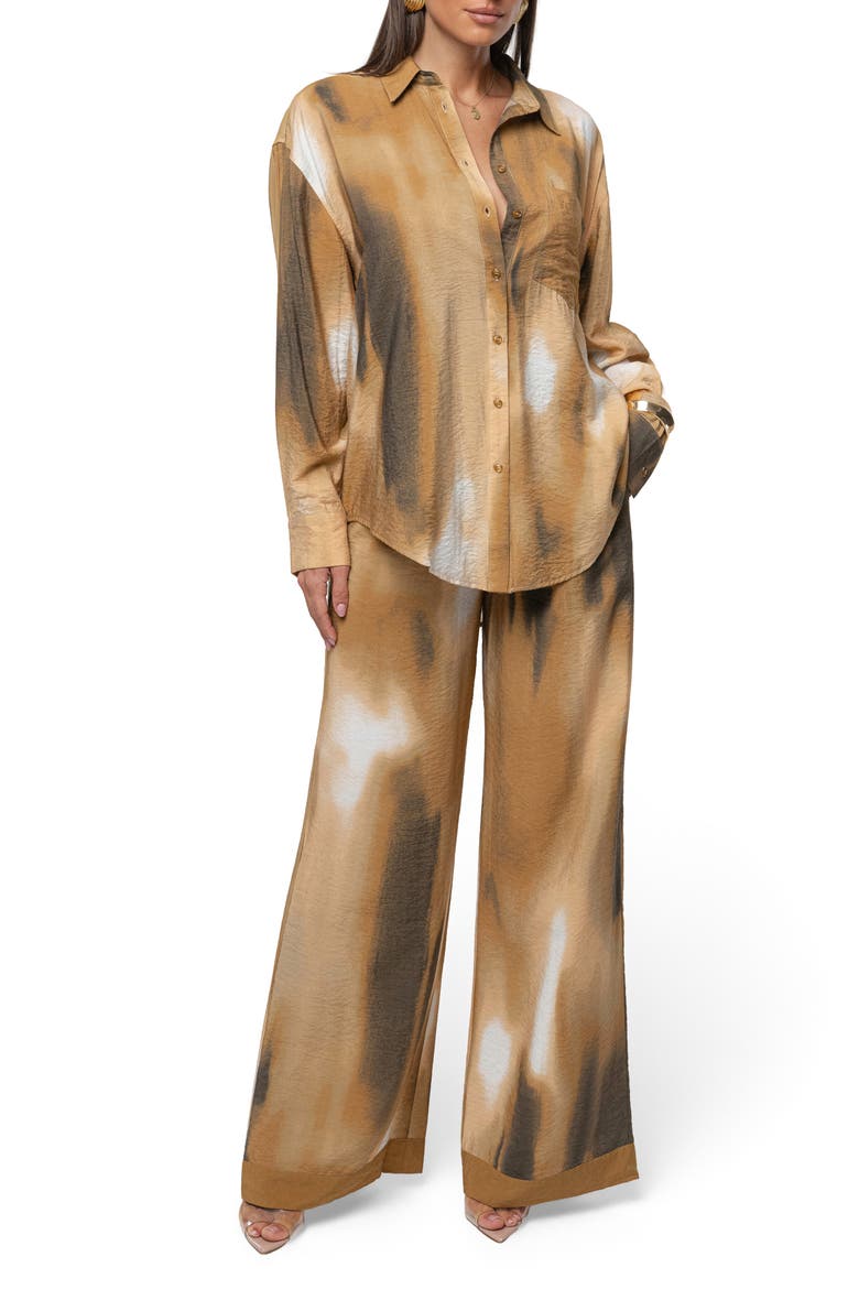 Celestial Sands Shirt, Alternate, color, BROWN