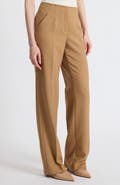 Santorelli Della Crepe Straight Leg Pants