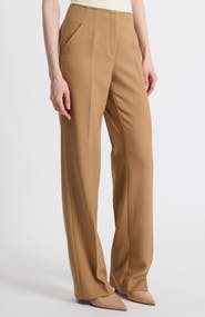 Santorelli Della Crepe Straight Leg Pants