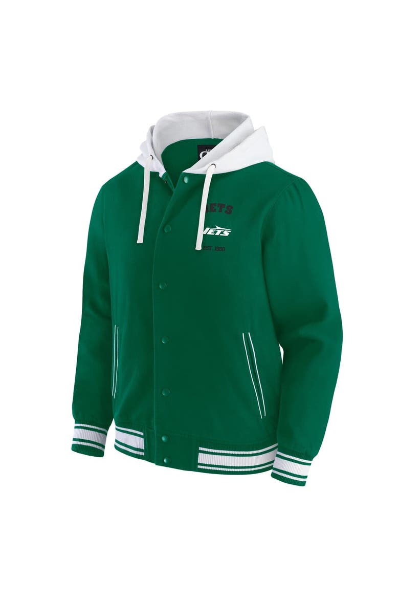 Men's Darius Rucker Collection by Fanatics Green New York Jets Full-Snap Hoodie Jacket, Alternate, color, Green