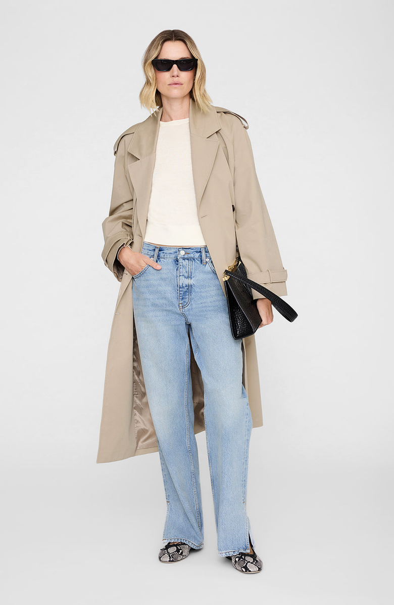 ANINE BING Moni Crop Sweater, Alternate, color, Ivory