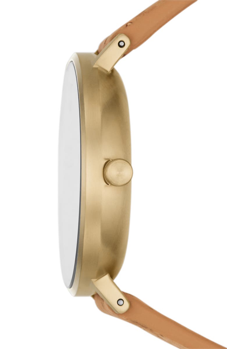 Skagen Aaren Naturals Cork Leather Alternative Strap Watch, 36mm, Alternate, color, 