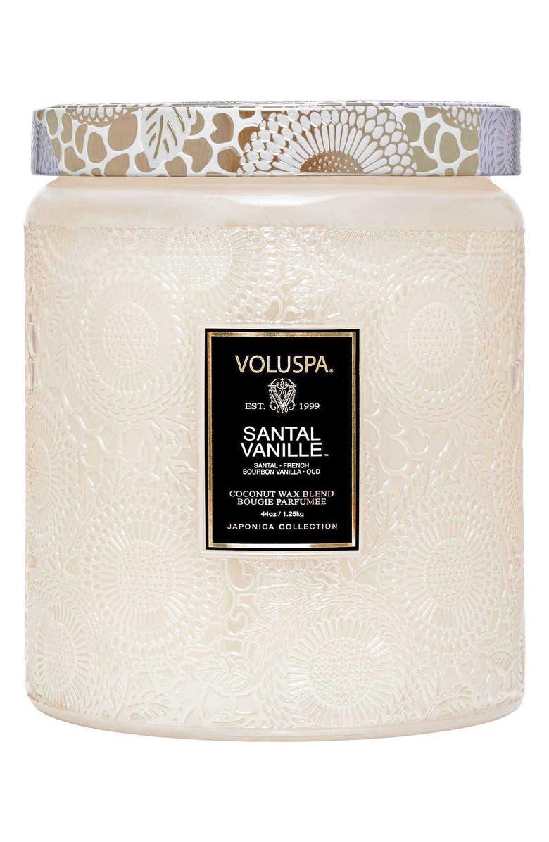 Voluspa Santal Vanille Luxe Jar Candle, Main, color,