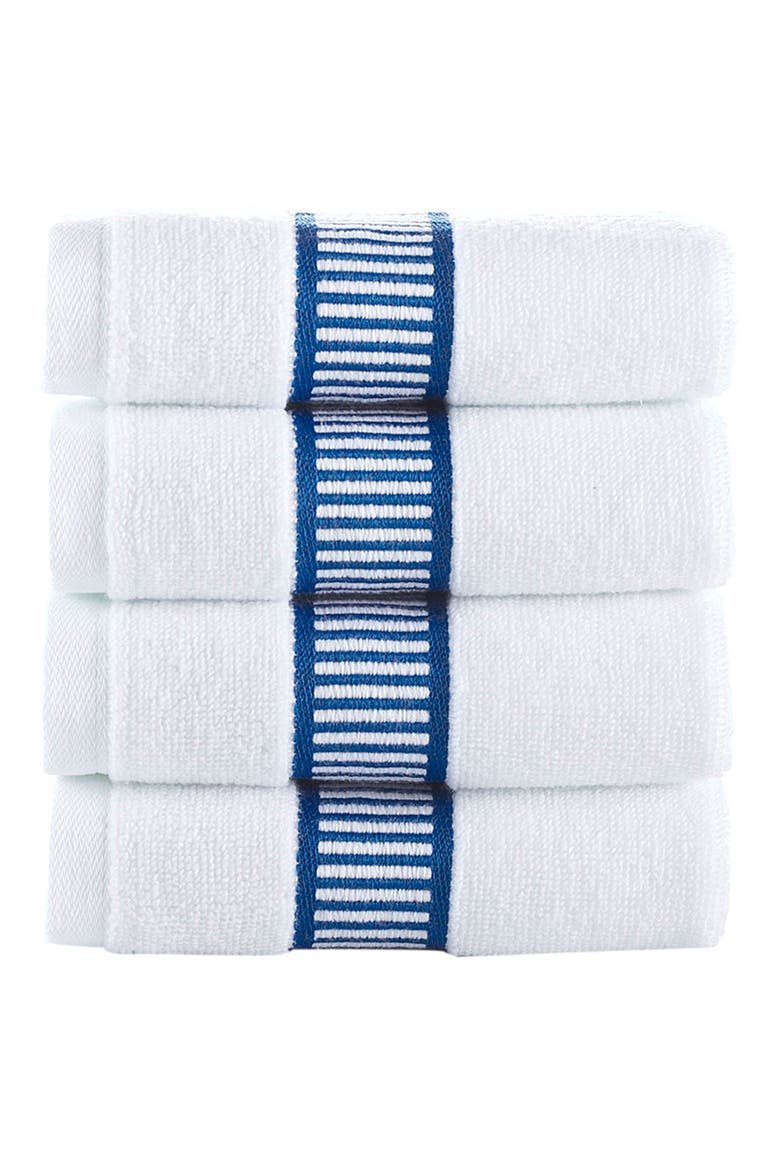 Fancy Border 2-Pack Turkish Cotton Hand Towels, Main, color, ROYAL BLUE