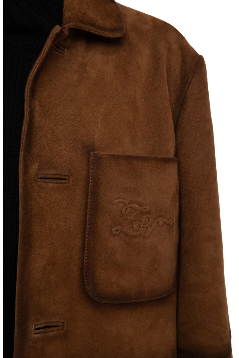 Venezia Suede Jacket, Alternate, color, COGNAC