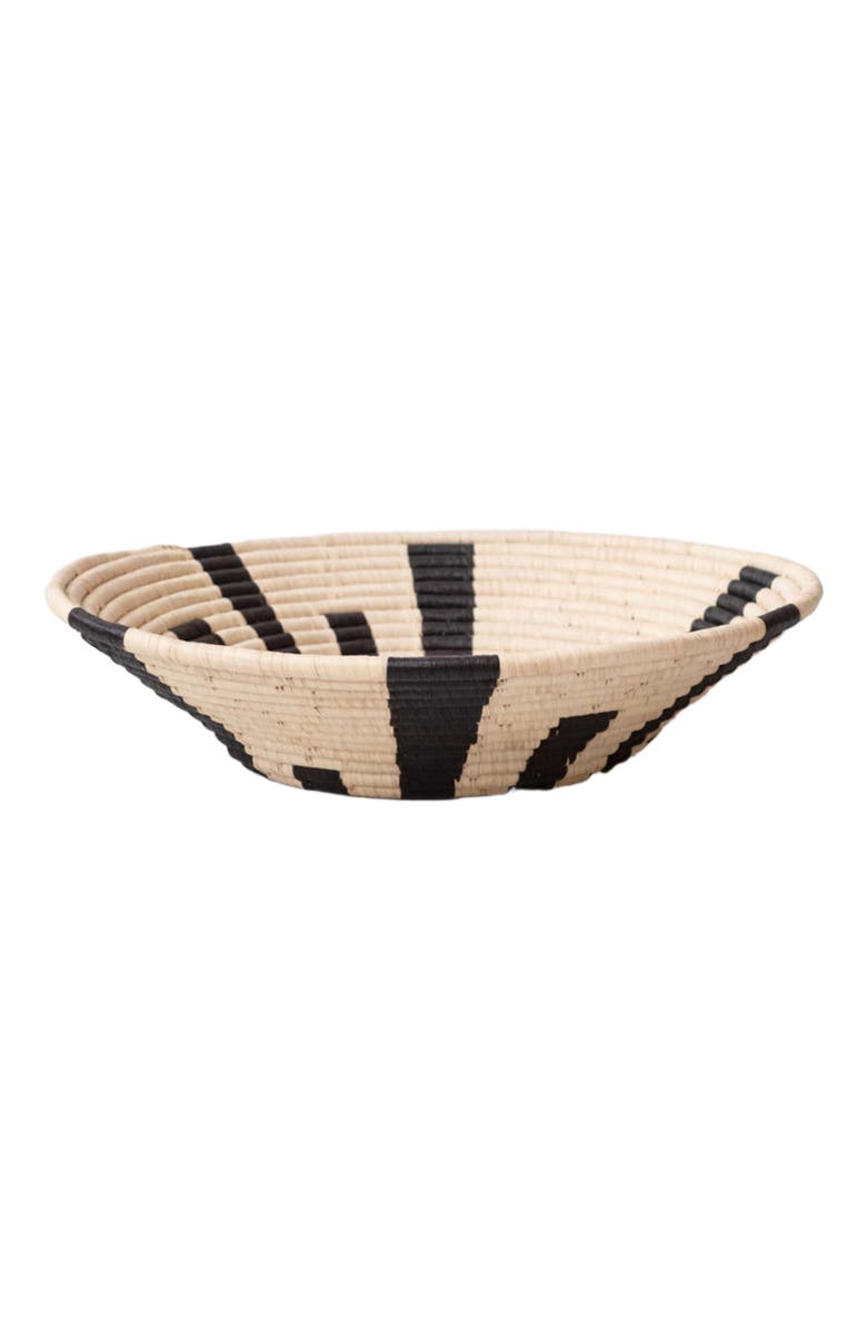 Maadili Collective Large Warp Speed Basket, Alternate, color, Black & Natural Fiber