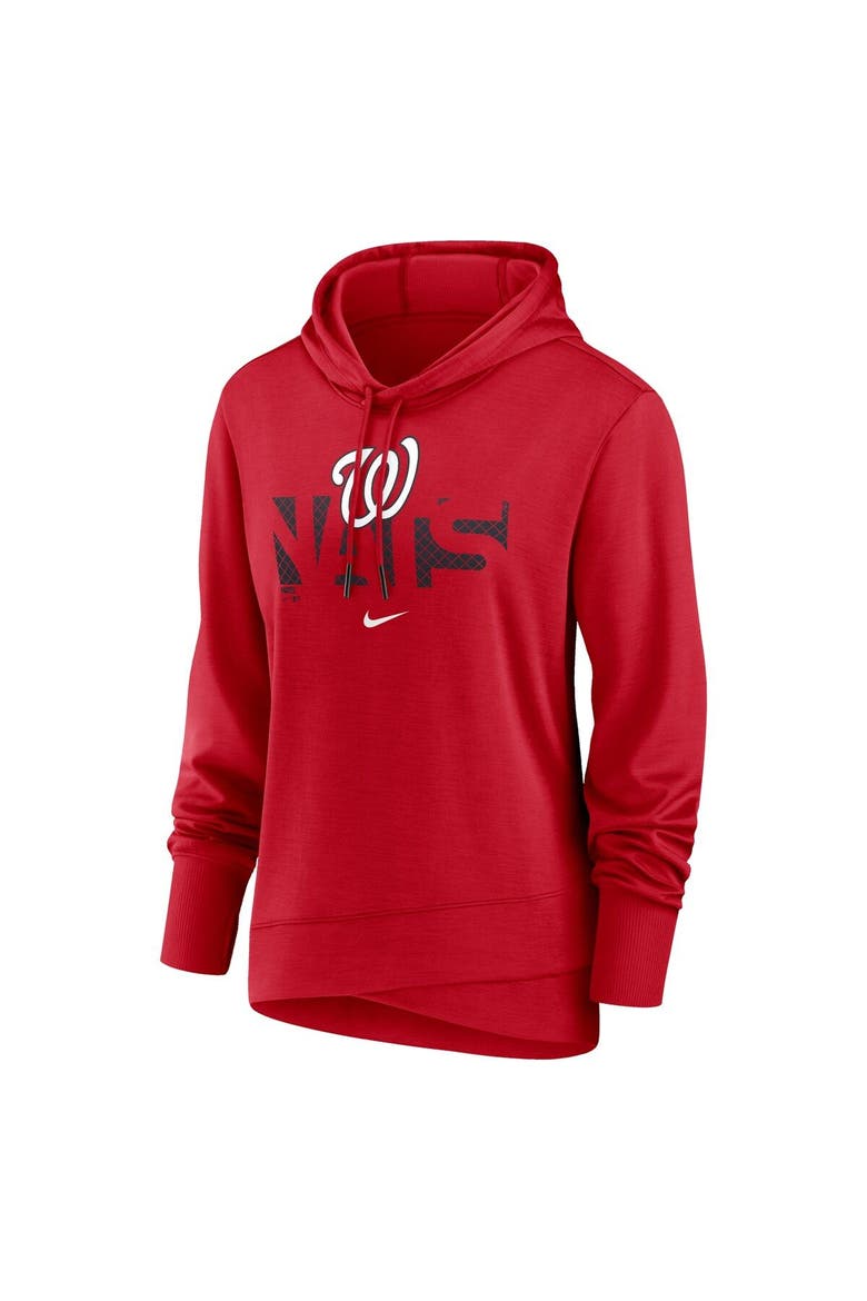 Women's Nike Red Washington Nationals Diamond Knockout Performance Pullover Hoodie, Alternate, color, Red