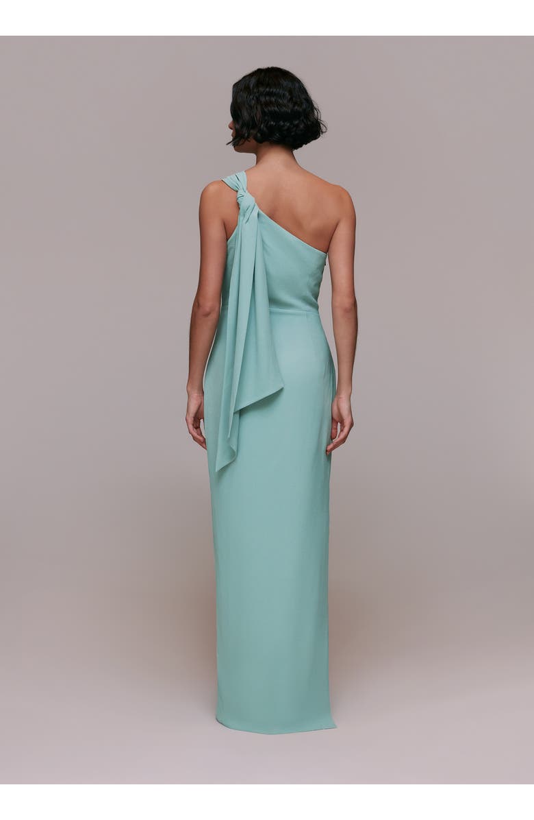 Whistles Bethan One Shoulder Maxi Dress, Alternate, color, Sage Green