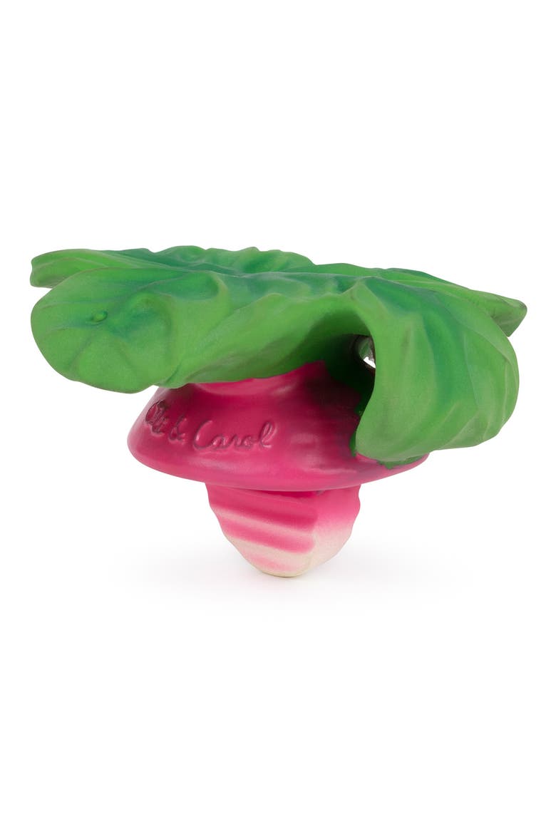 Ramona the Radish Newborn Teething Toy, Alternate, color, RED