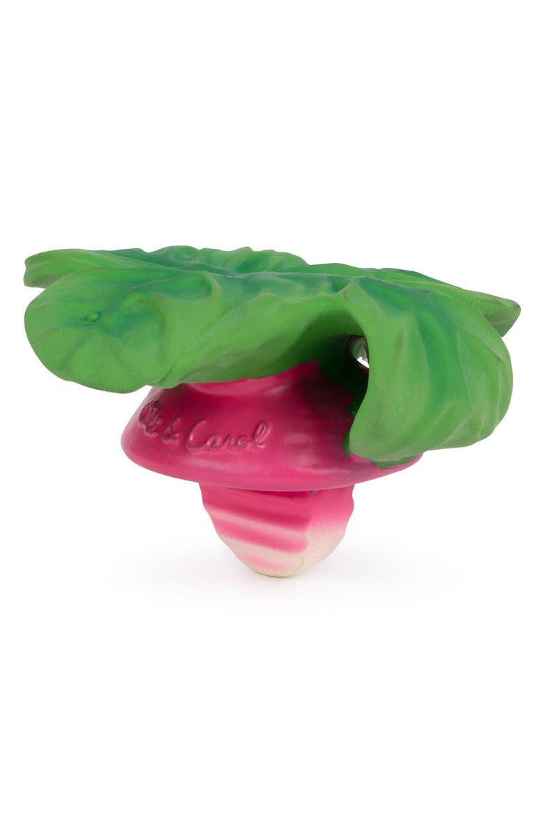 Oli&Carol Ramona the Radish Newborn Teething Toy, Alternate, color, Red