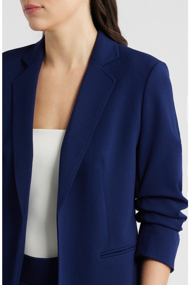 Scrunch Sleeve Open Front Jacket, Alternate, color, DISTANT MOUNTAIN