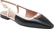 Linea Paolo Cassidy Pointed Toe Slingback Flat